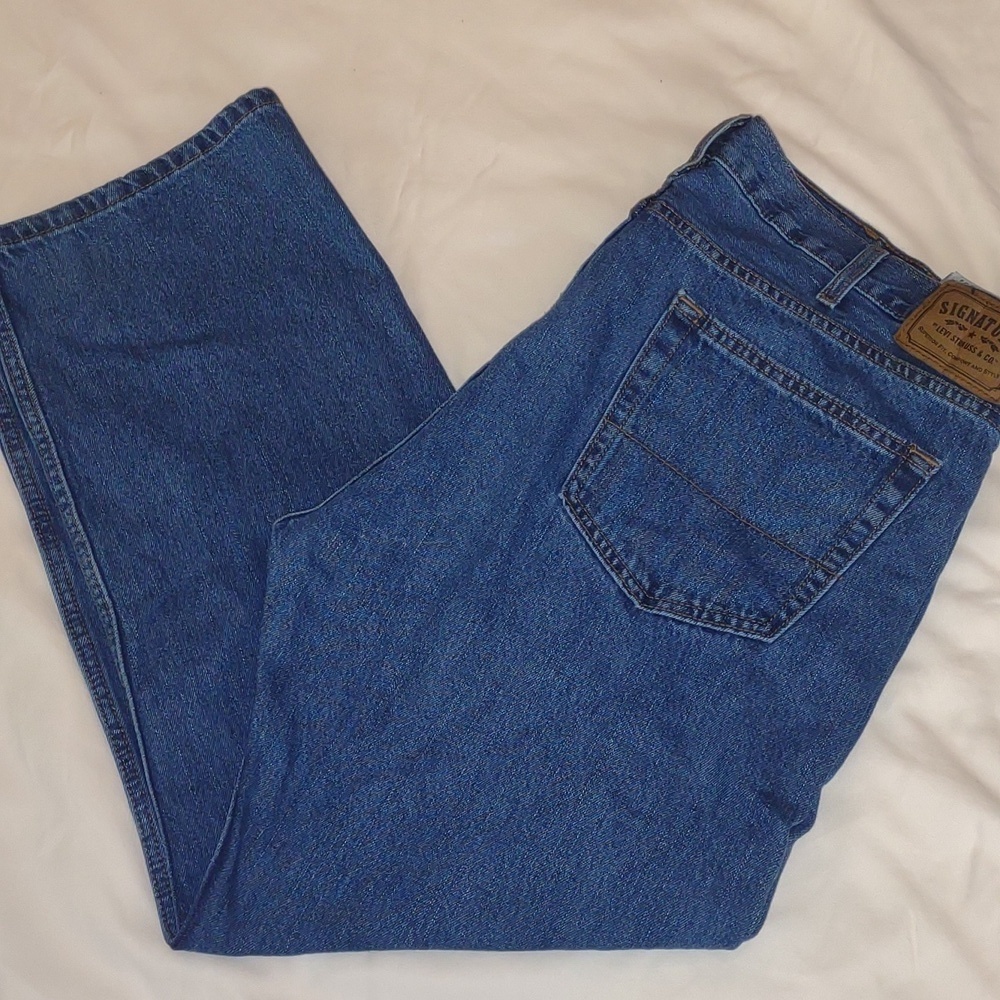 Men's Signature by Levi Strauss Regular Jeans Size 43X30